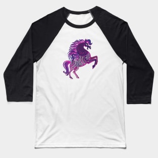 dark horse drawn with patterns on the body Baseball T-Shirt